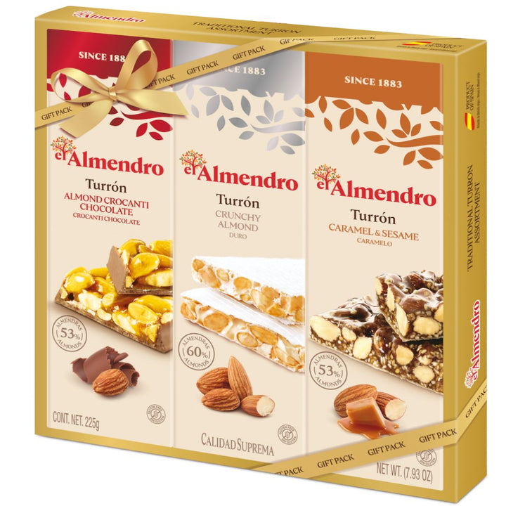 El Almendro Turron Almond Candy, 3x75g