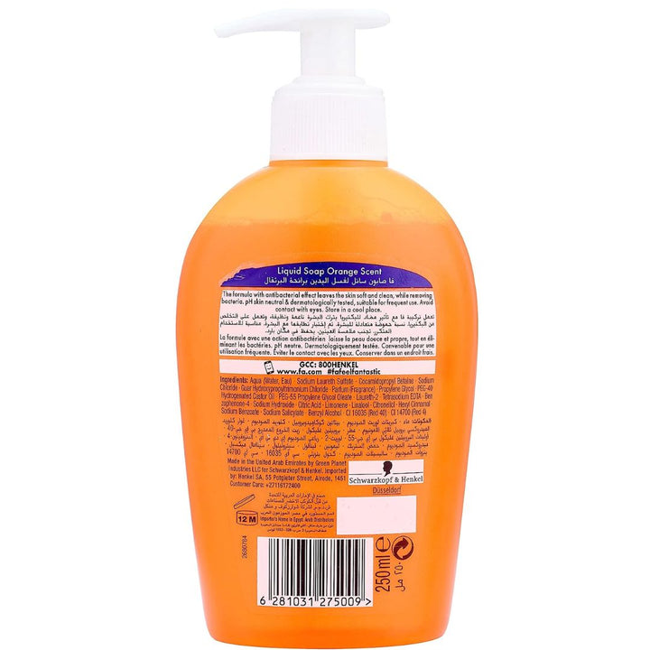 Fa Hygiene & Fresh Liquid Hand Soap Orange Scent, 250ml