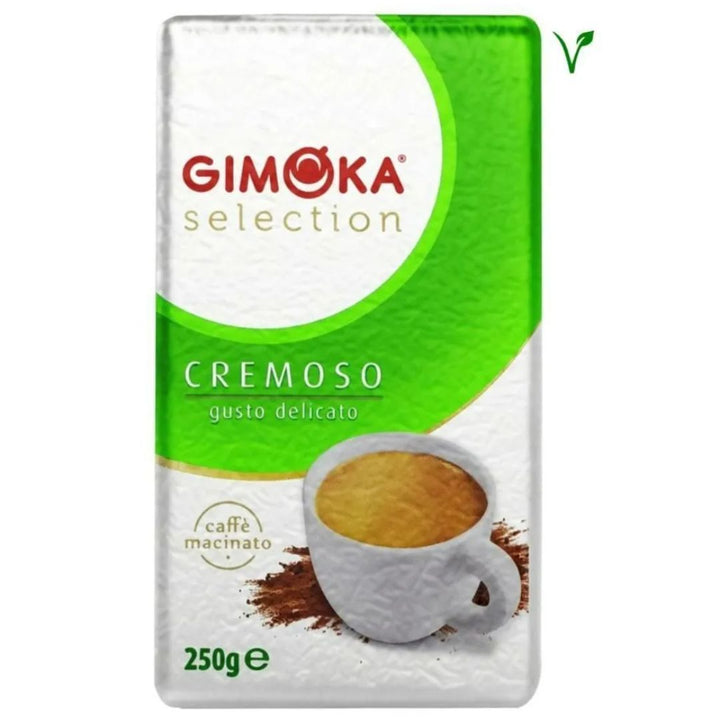 Gimoka Cremoso 70% Arabica & 30% Robusta Ground Italian Coffee, 250g