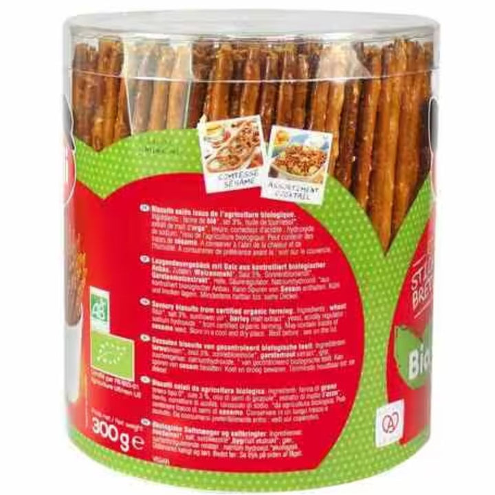 Boehli Organic Pretzel Sticks And Mini Tube, 300g