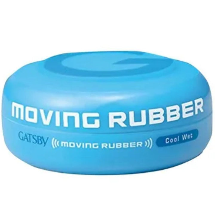 Gatsby Moving Rubber Hair Wax, Blue Cool Wet, 80g