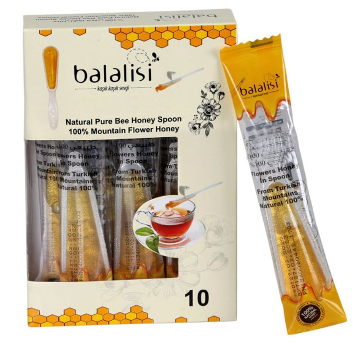 Balalisi Flower Spoon Honey Cardboard Box, 10Pcs