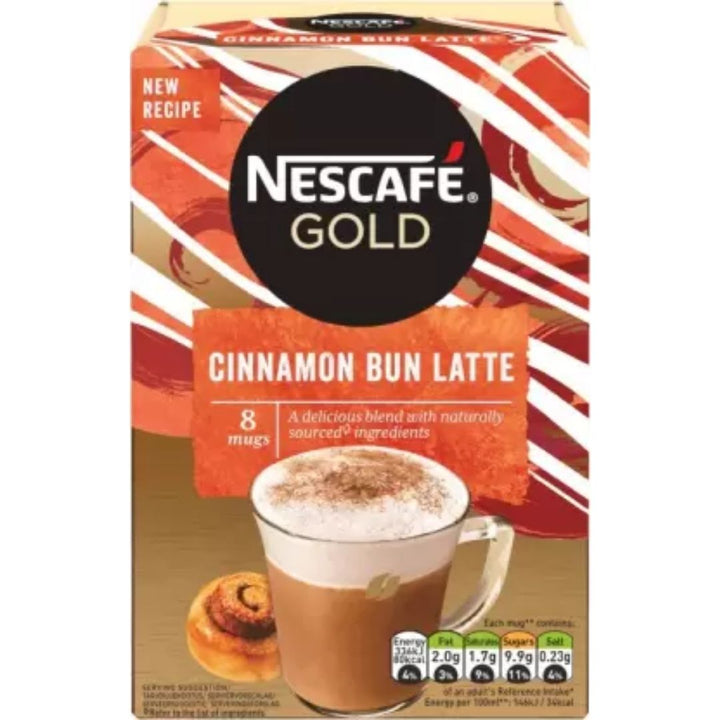 Nescafe Gold Cinnamon Bun Latte Instant Coffee, 156g