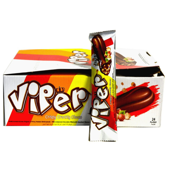 Viper Crispy Crackly Choco Hazelnut, 24Pc