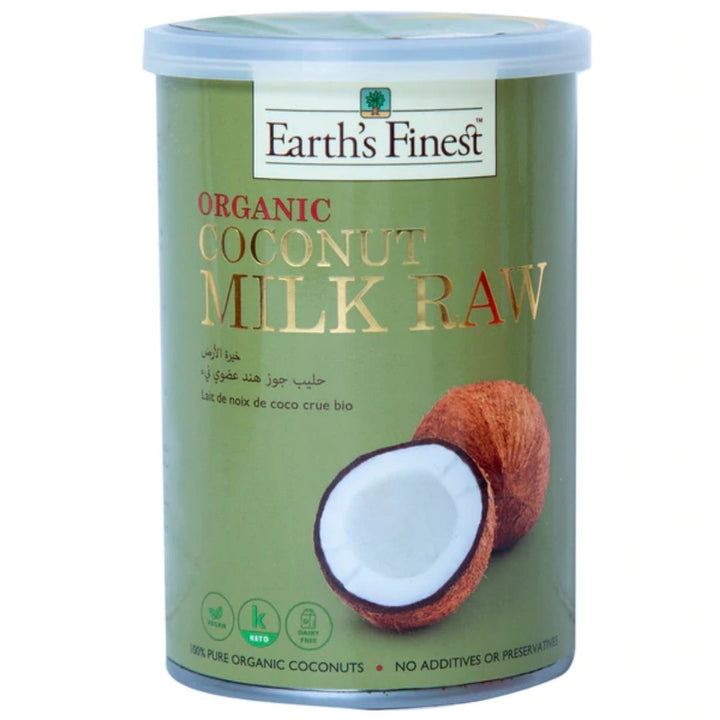 Earth's Finest Organic Coconut Milk Raw, 400ml