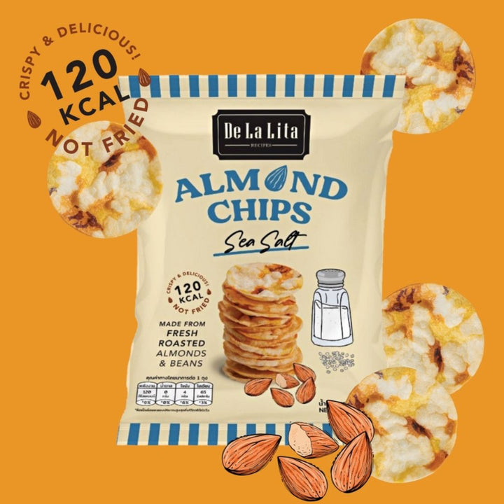 De la lita Almond Chips Sea Salt, 25g