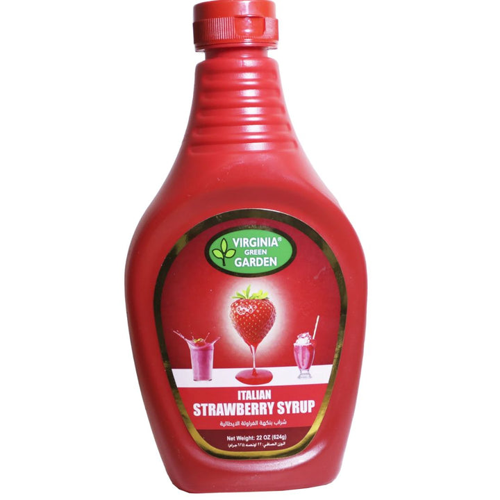 Virginia Green Garden Strawberry Syrup Italian, 624g