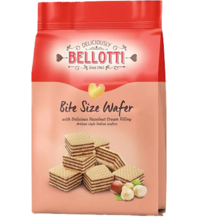 Bellotti Bite Size Wafer With Hazelnut Cream Filling, 250g