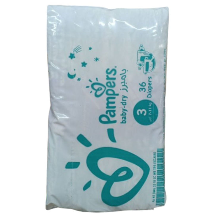 Pampers Baby Dry Diapers, Size 3, 7-11kg, 36Pcs