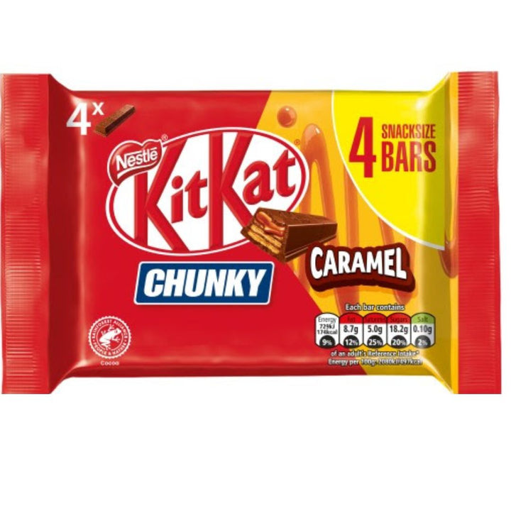 Nestle Kit Kat Chunky Caramel 4pk, 140g