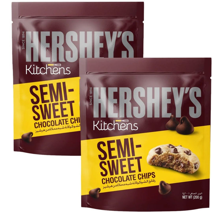 Hershey's Semi-Sweet Chocolate Baking Chips, 200g + 200g