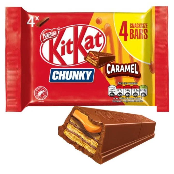 Nestle Kit Kat Chunky Caramel 4pk, 140g