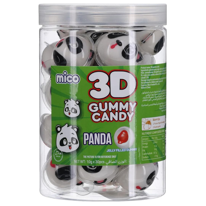 Mico 3D Gummy Candy-Panda, 300g