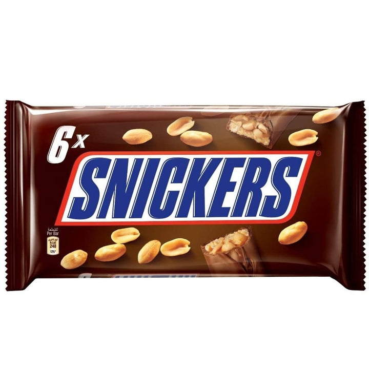 Snickers Chocolate, 6 x 50g