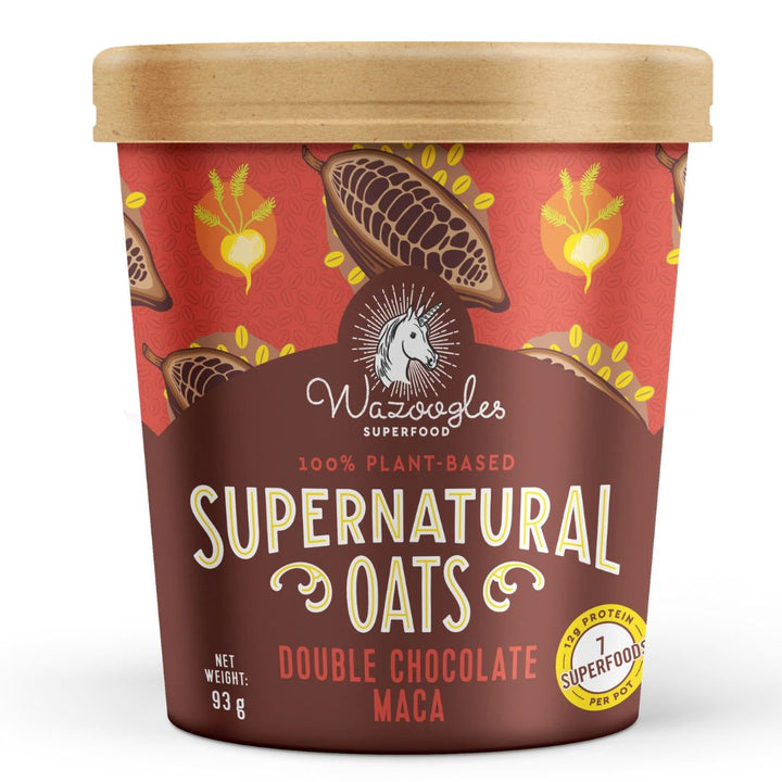 Wazoogles Supernatural Oats - Double Chocolate Maca, 93g