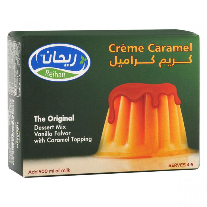 Reihan Creme Caramel The Original Dessert Mix Vanilla Flavor With Caramel Topping, 70g