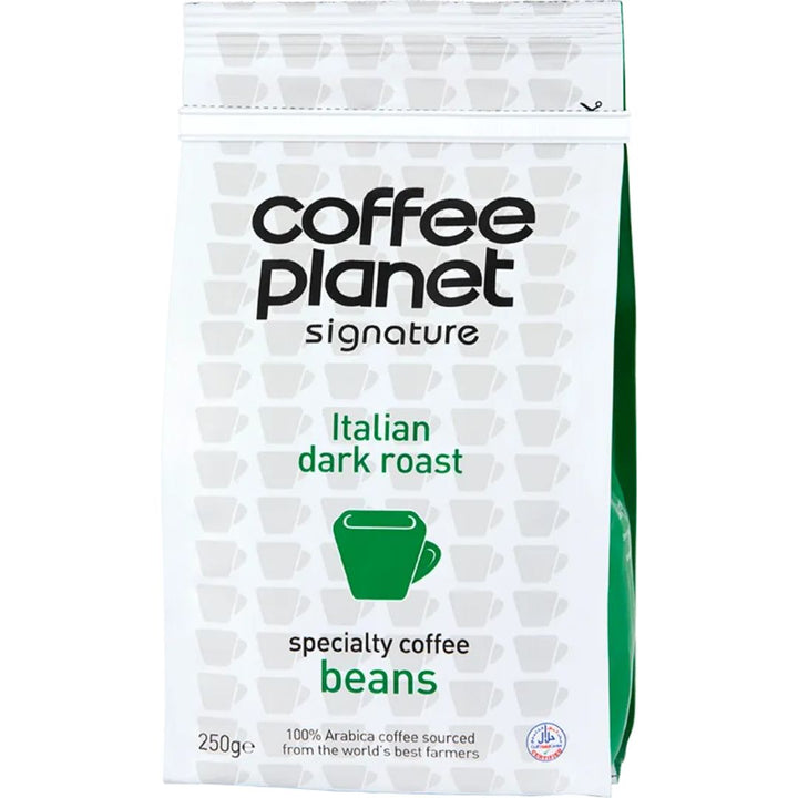 Coffee Planet Italian Dark Roast Coffee Beans, 250g