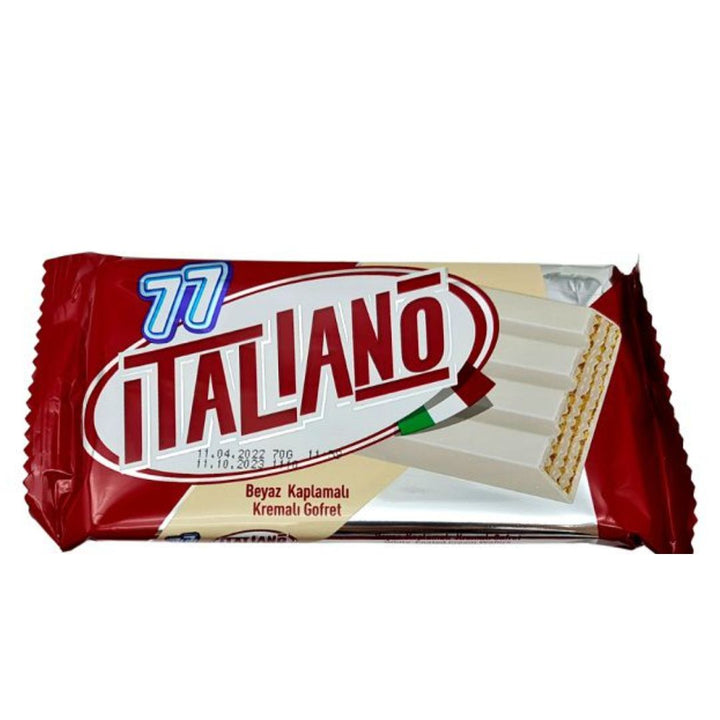 Italiano White Coated Cream Wafers, 80g