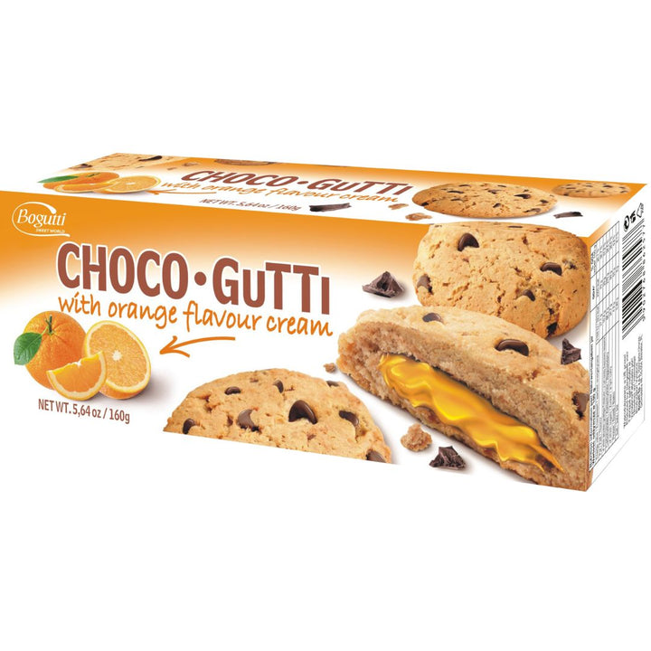 Bogutti Choco Gutti With Orange Flavour Cream, 160g