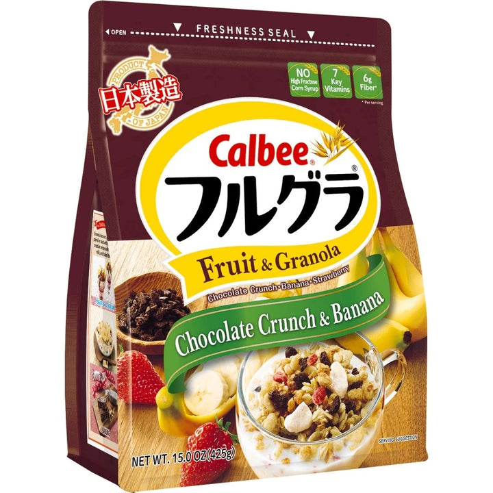 Calbee Frugra Chocolate Crunch & Banana, 452g