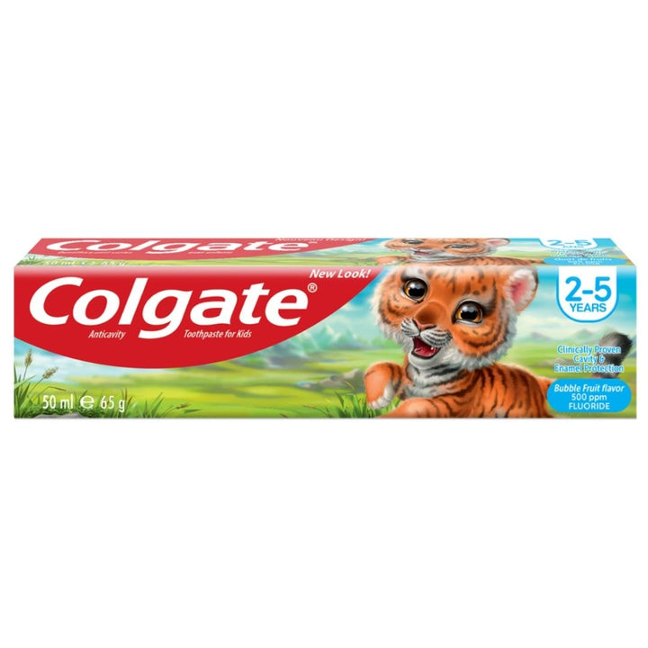 Colgate Toothpaste Anticavity For Kids 2-5 Years Bubble Fruit, 65g