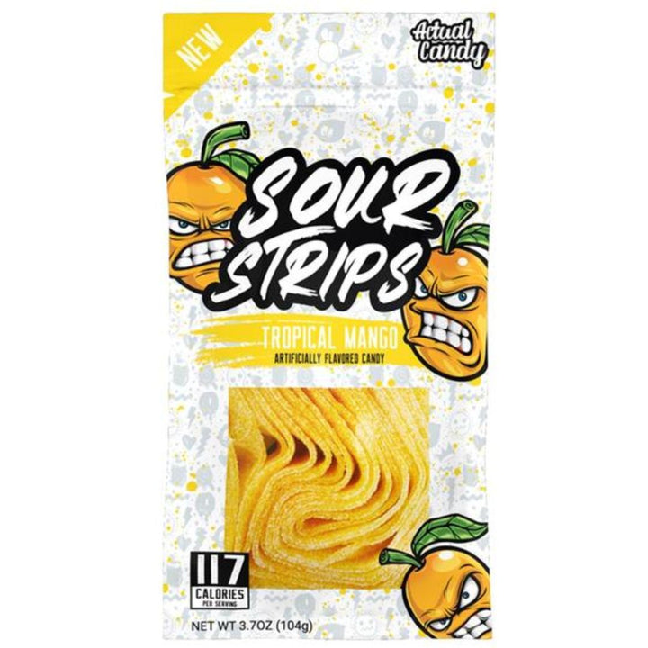 Sour Strips Tropical Mango Candy, 104g