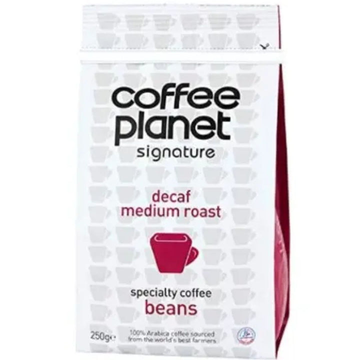 Coffee Planet Decaf Medium Roast Beans, 250g