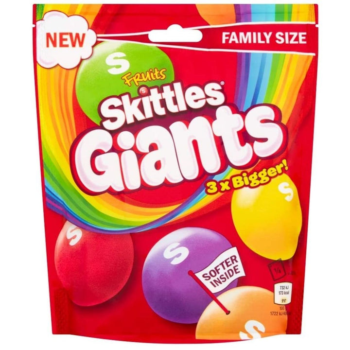 Skittles Giant Fruit Sweets Pouch, 100g