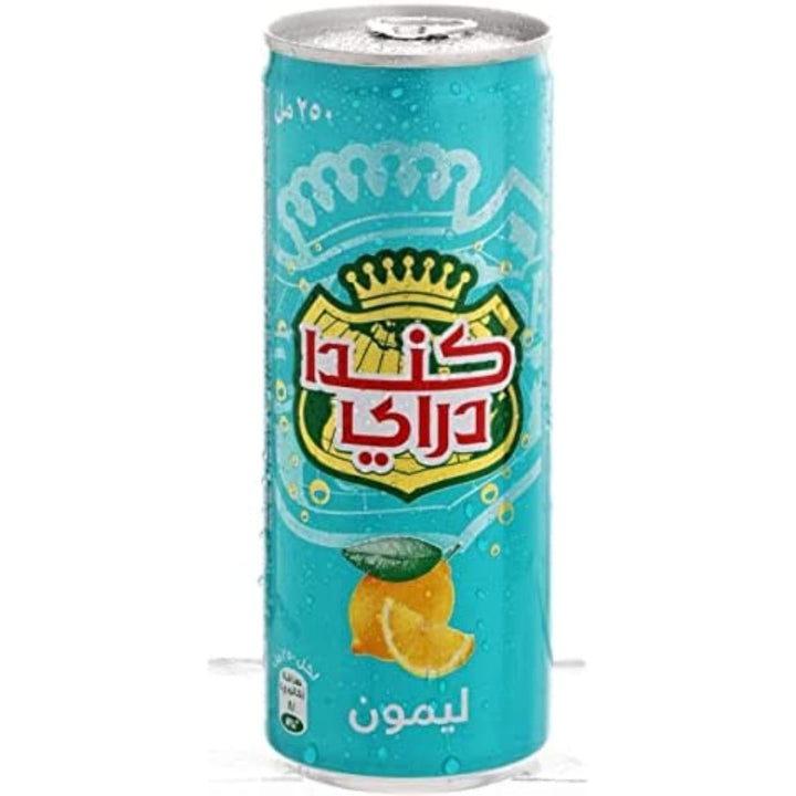 Canada Dry Lemon Sparkling Water, Can, 250ml