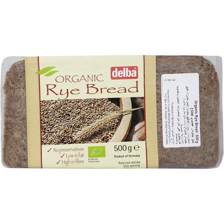 Delba Organic Rye Bread, 500g