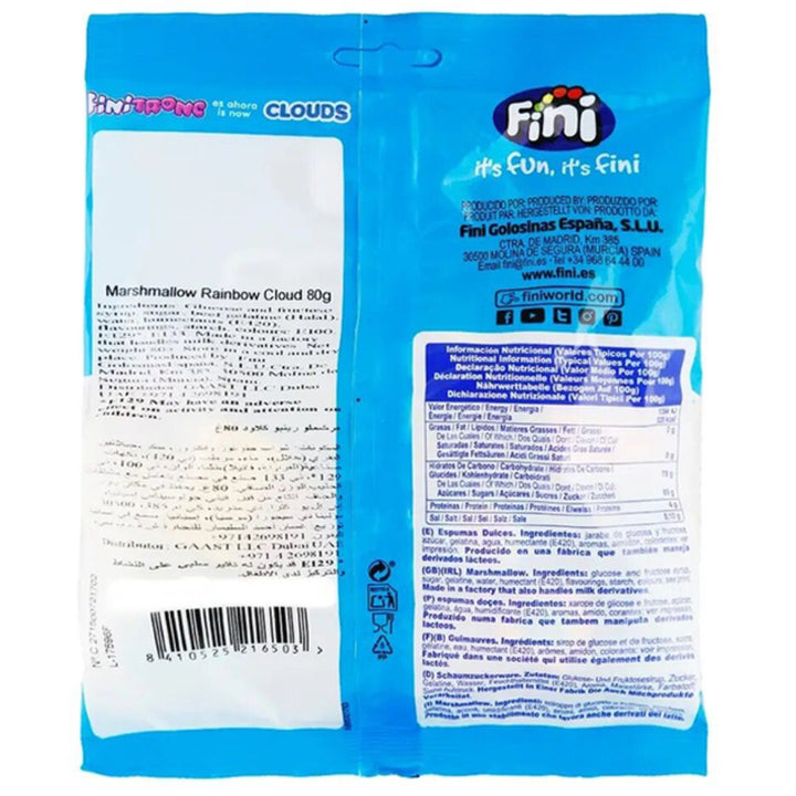 Fini Marshmallow Rainbow Cloud Candy, 80g