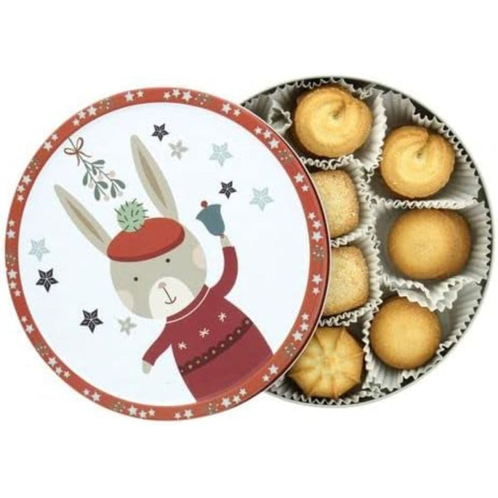 Danish Butter Cookies Christmas Winter Woodland Tins Assorted Designs, 150g