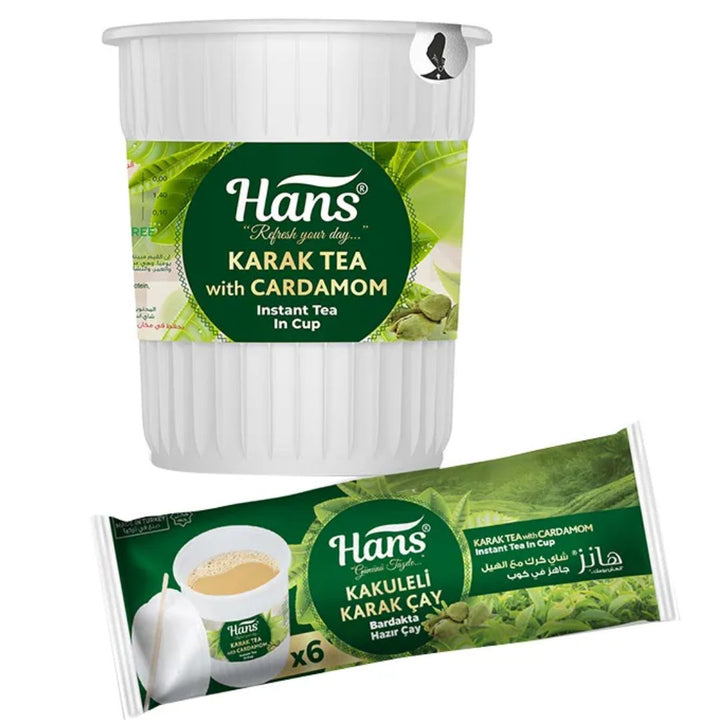 Hans Karak Tea  With Cardamom In Cup, 6*20g