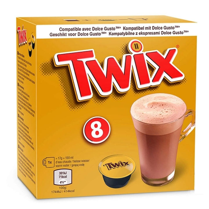 Dolce Gusto Twix Chocolate Capsules, 136g (8 Capsules x 17g)