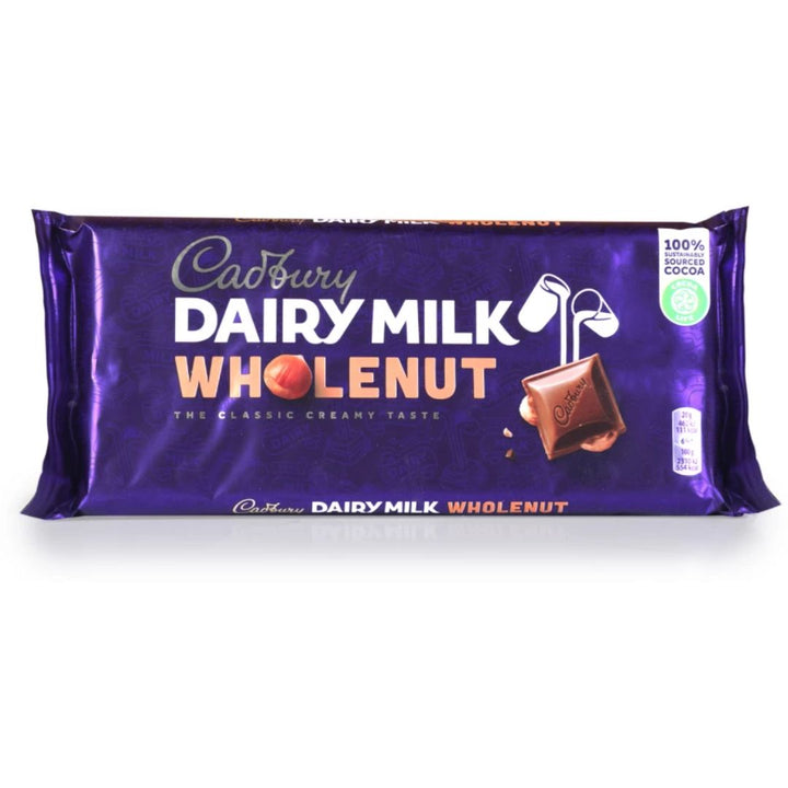 Cadbury Dairy Milk Wholenut, 180g