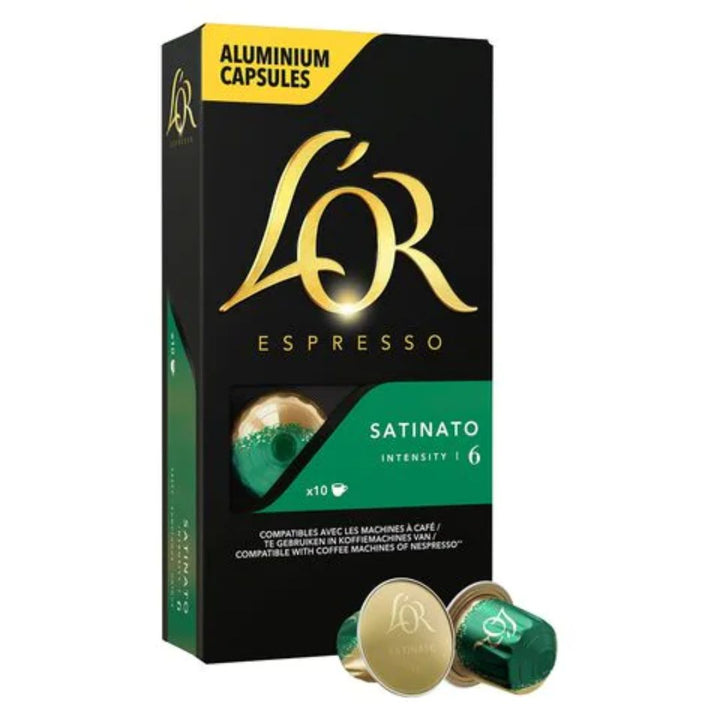 L'or Espresso Satinato Intensity 6 Coffee 10 Capsules, 52g