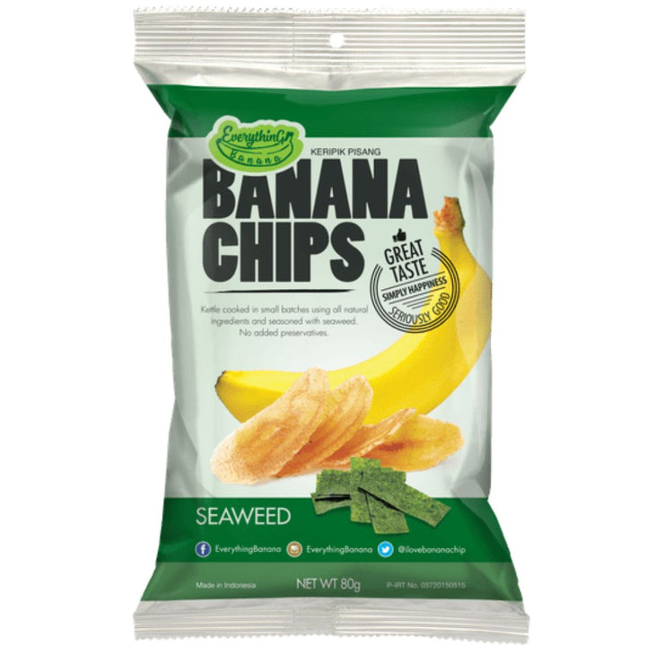 Everything Banana Chips Seaweed, 80g