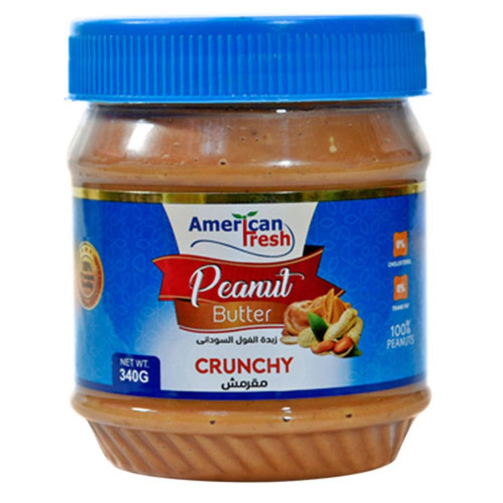 American Fresh Peanut Butter Crunchy, 340g