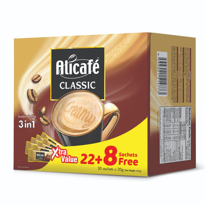 Alicafe Classic 3-In-1 Instant Coffee, 600g (30 x 20g)