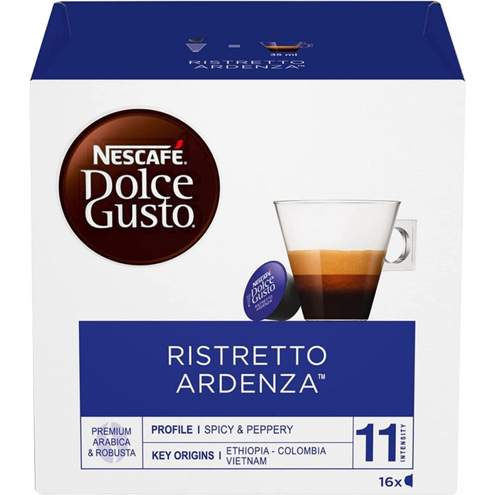 Nescafe Dolce Gusto Espresso Ristretto Ardenza Strong Coffee Capsules, 112g