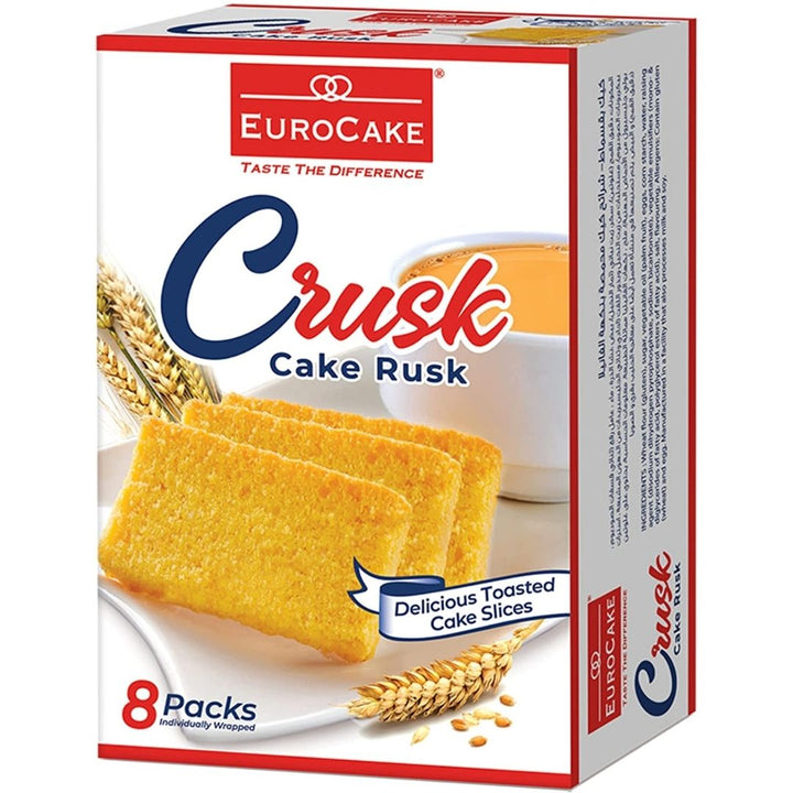 Euro Cake Rusk, 8 x 22g