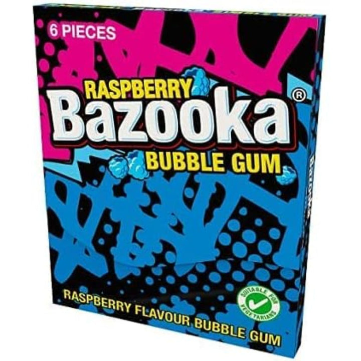 Bazooka Raspberry Bubble Gum, 33g