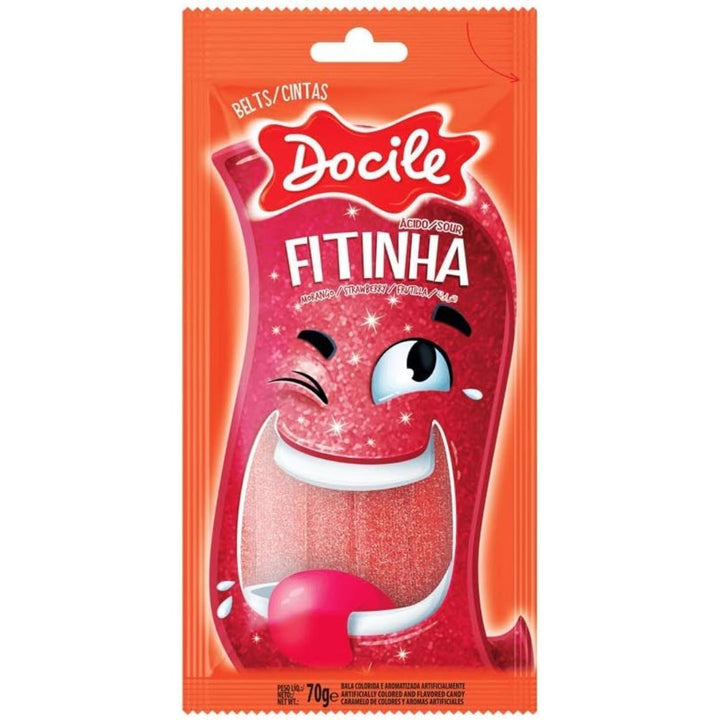 Docile Fitinha Jelly Candy Strawberry, 70g