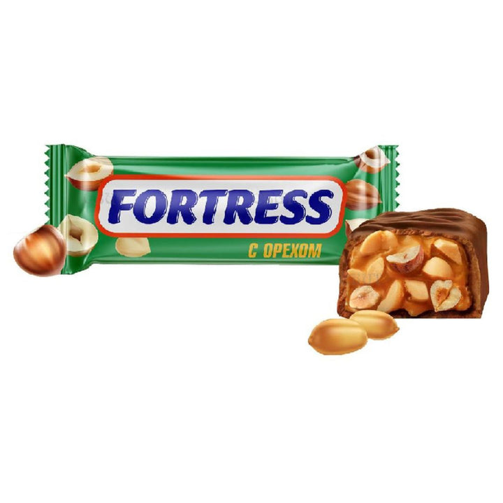 Fortress Candies Caramel, Peanuts and Hazelnuts, 45g