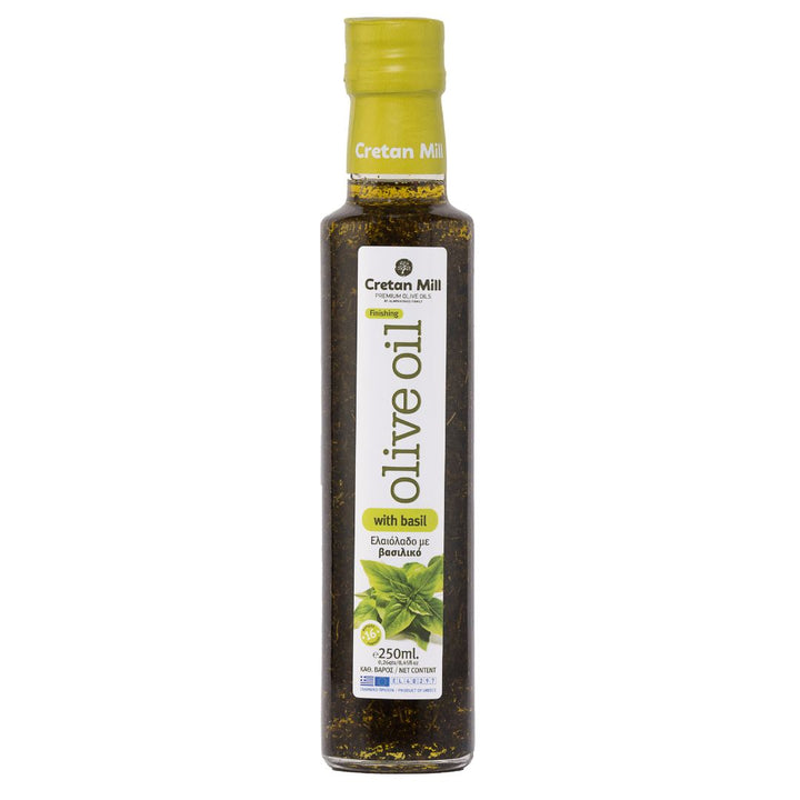 Cretan Olive Oil with Basil, 250ml