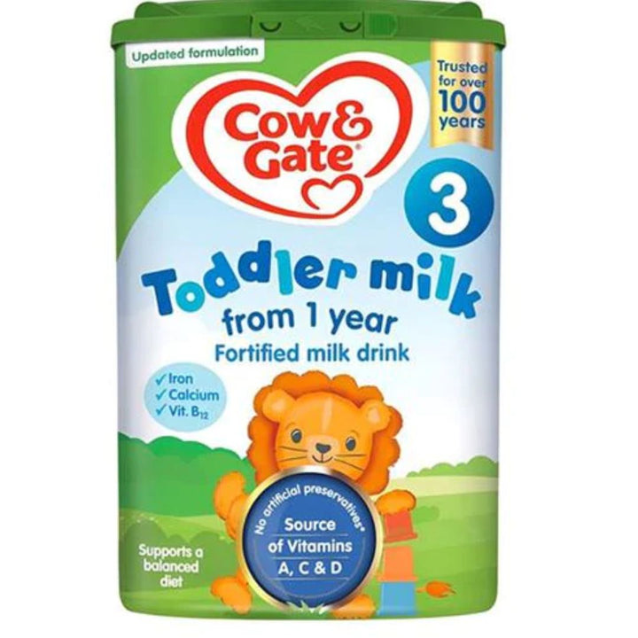 Cow & Gate Fortified Toddler Baby Milk Formula 3, 800g