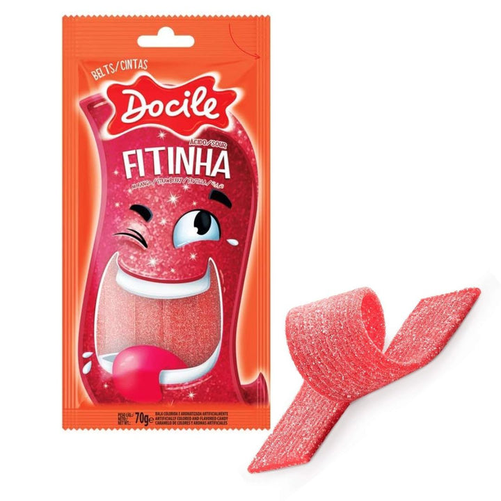 Docile Fitinha Jelly Candy Strawberry, 70g