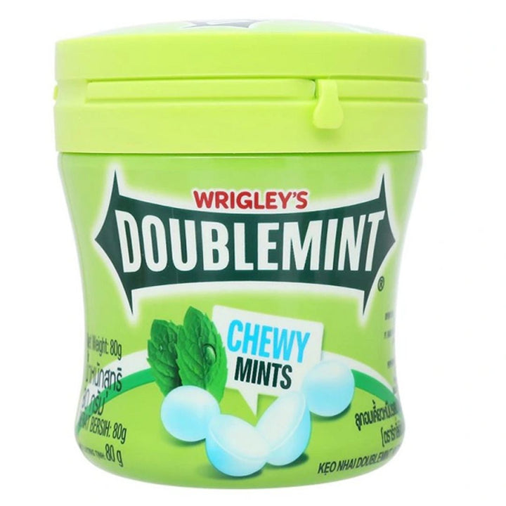 Wrigley's Doublemint Chewy Mints Peppermint Flavour, 80g