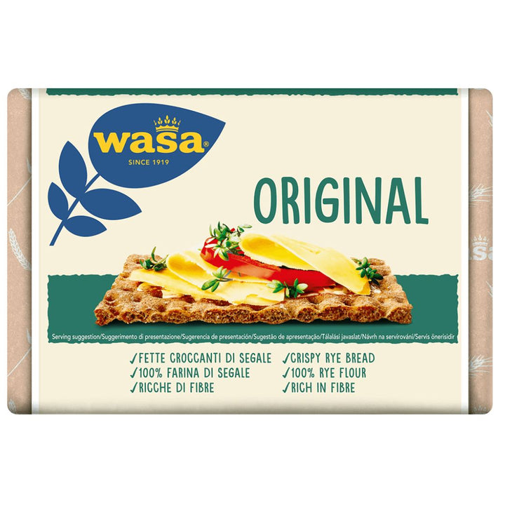 Wasa Original Whole Grain Healthy Crispbread Crackers, 270g