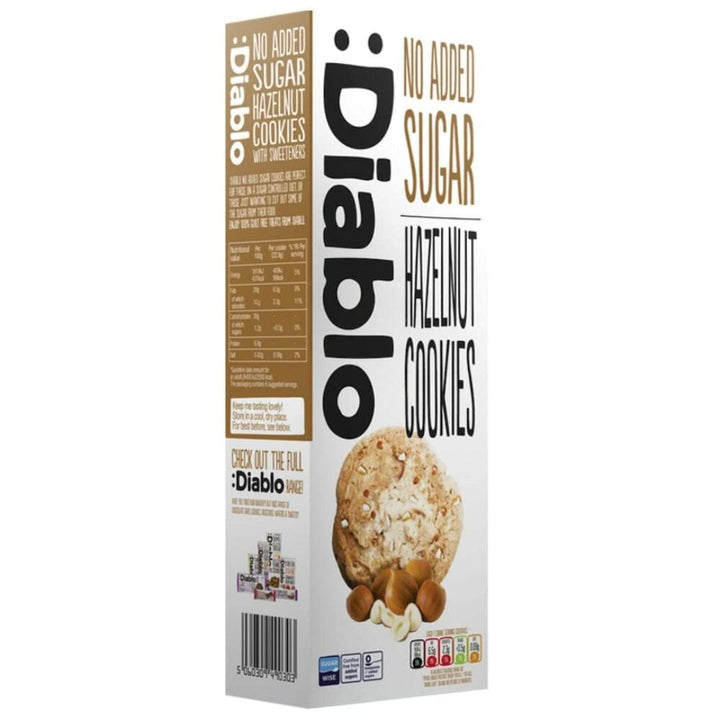 Diablo Hazelnut Cookies Sugar Free, 135g